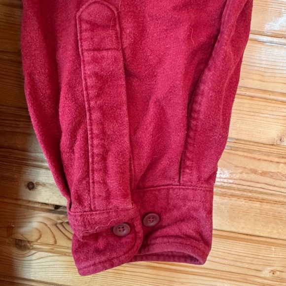 L.L. Bean Chamois Shirt Long Sleeve Button-up Vintage Mens Sz XXL Tall Brick Red - Picture 6 of 8
